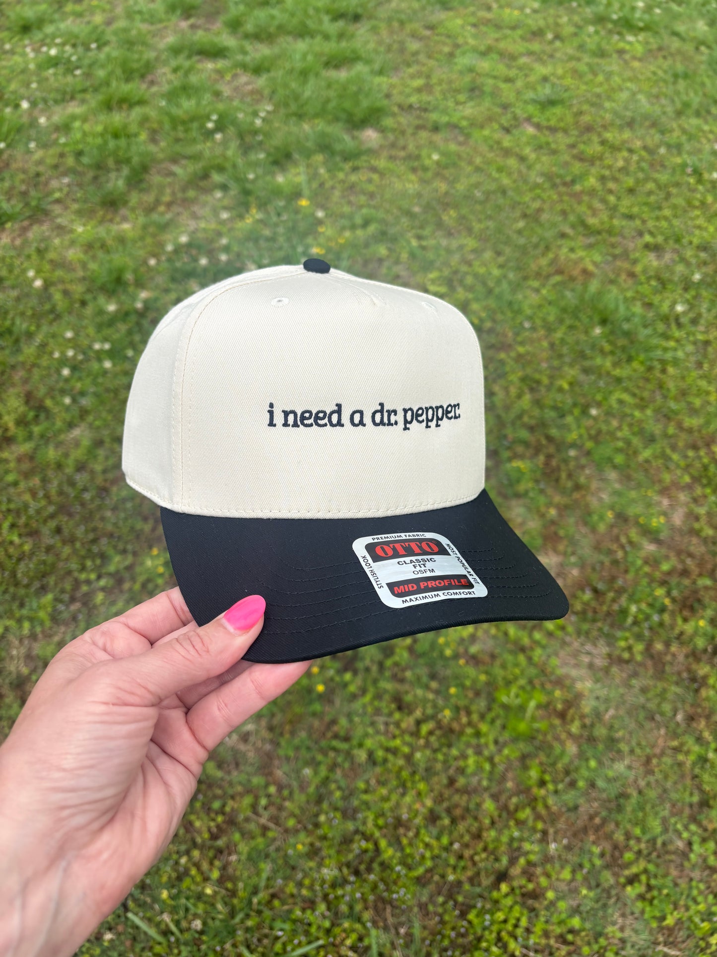 I Need a Dr Pepper Trucker Hat with Adjustable Snap Back