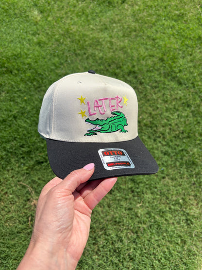 Later Gator |  Canvas Hat with Adjustable Snap Back