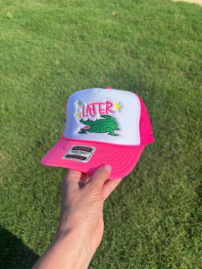Later Gator |  Foam Front Trucker Hat with Adjustable Snap Back