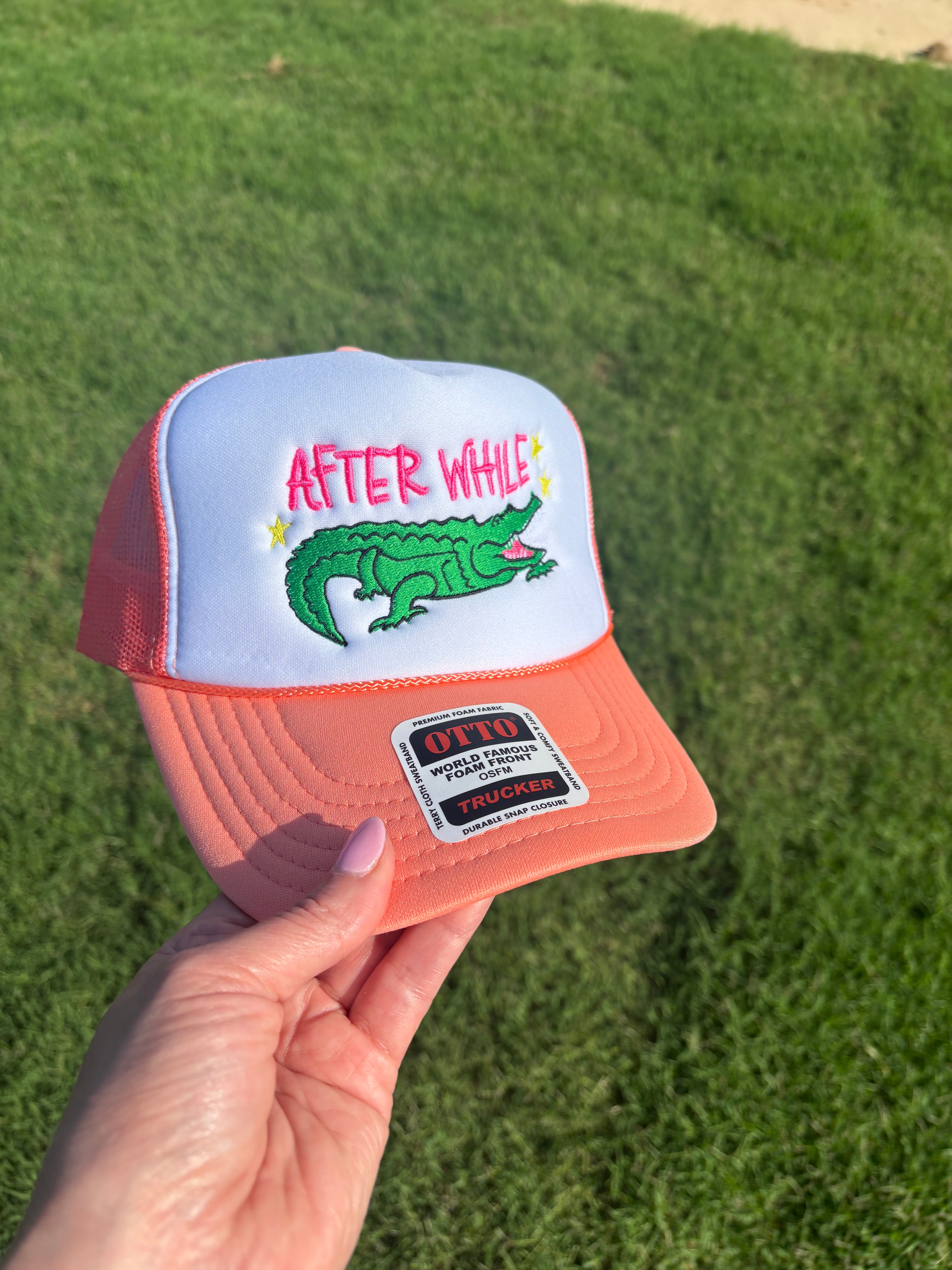 After While |  Foam Front Trucker Hat with Adjustable Snap Back