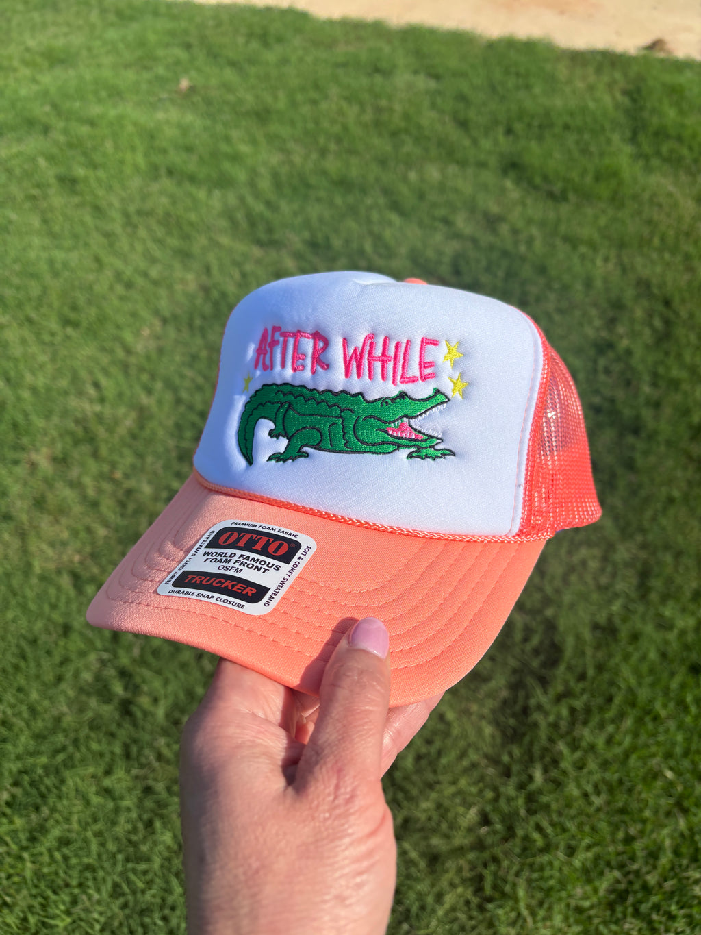 After While |  Foam Front Trucker Hat with Adjustable Snap Back