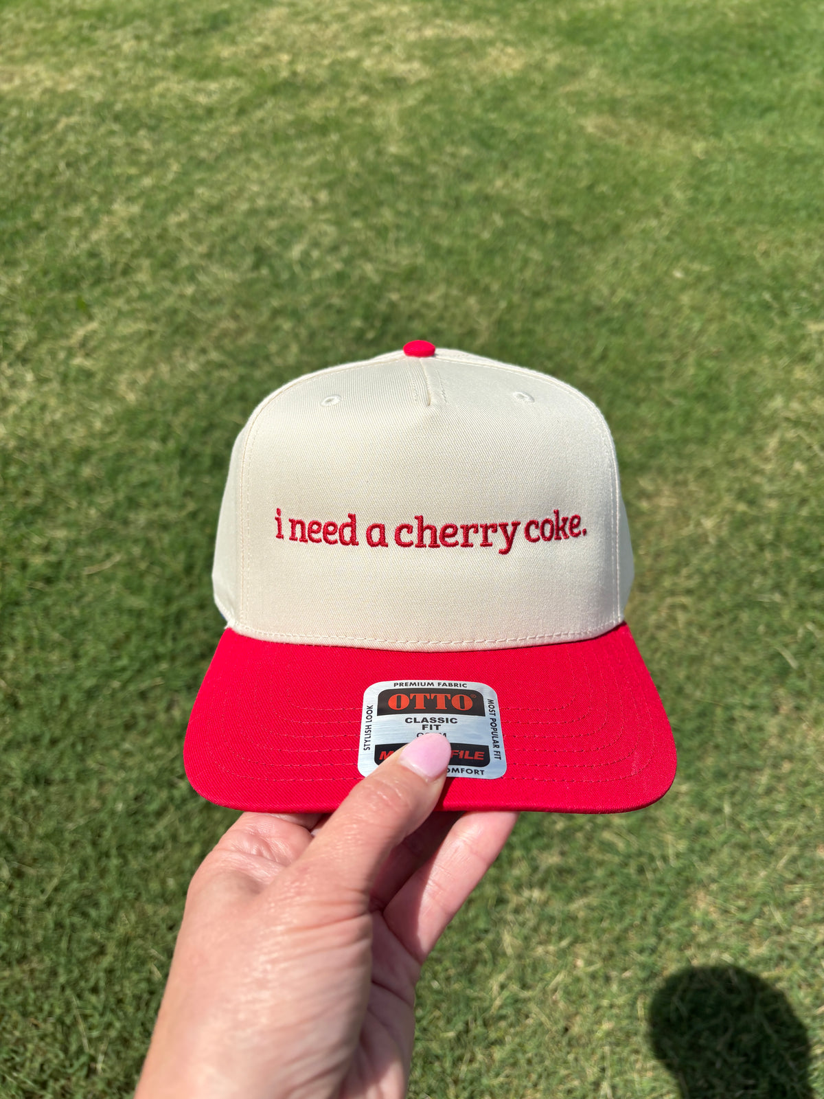 I Need a Cherry Coke Hat with Adjustable Snap Back