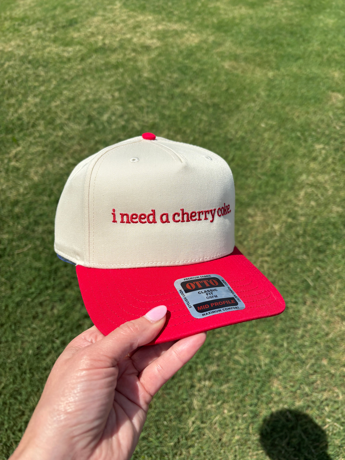 I Need a Cherry Coke Hat with Adjustable Snap Back