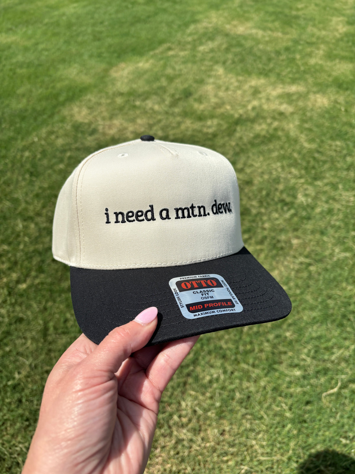 I Need a Mtn. Dew Trucker Hat with Adjustable Snap Back