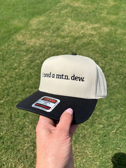 I Need a Mtn. Dew Trucker Hat with Adjustable Snap Back