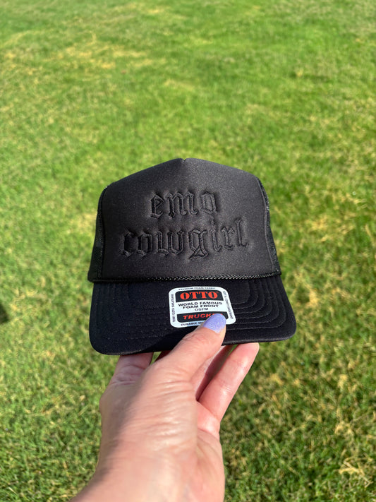 Emo Cowgirl Foam Front Trucker Hat with Adjustable Snap Back