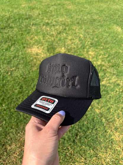 Emo Cowgirl Foam Front Trucker Hat with Adjustable Snap Back