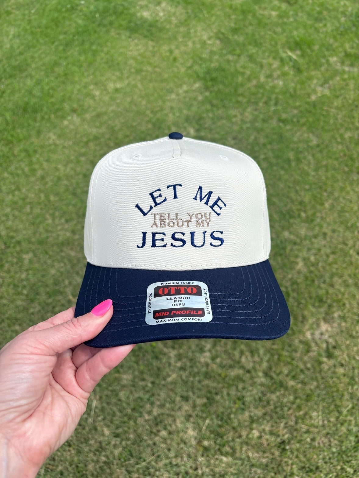 Let Me Tell You About My Jesus Ball Cap Adjustable Snap Back