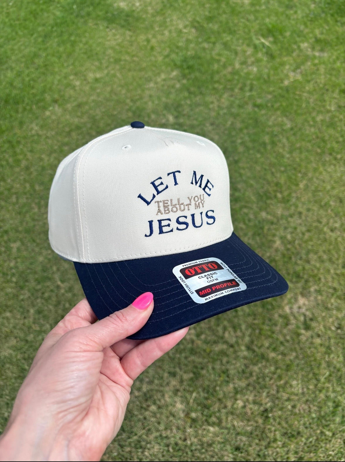 Let Me Tell You About My Jesus Ball Cap Adjustable Snap Back