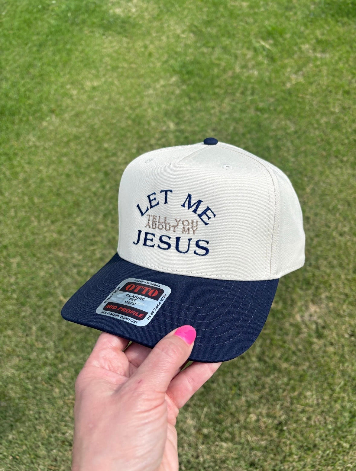 Let Me Tell You About My Jesus Ball Cap Adjustable Snap Back