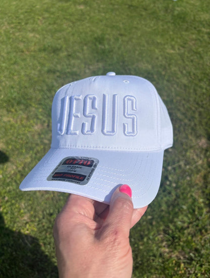 Jesus 3D Puff Any Color Embroidery SnapBack Hat Ball Cap