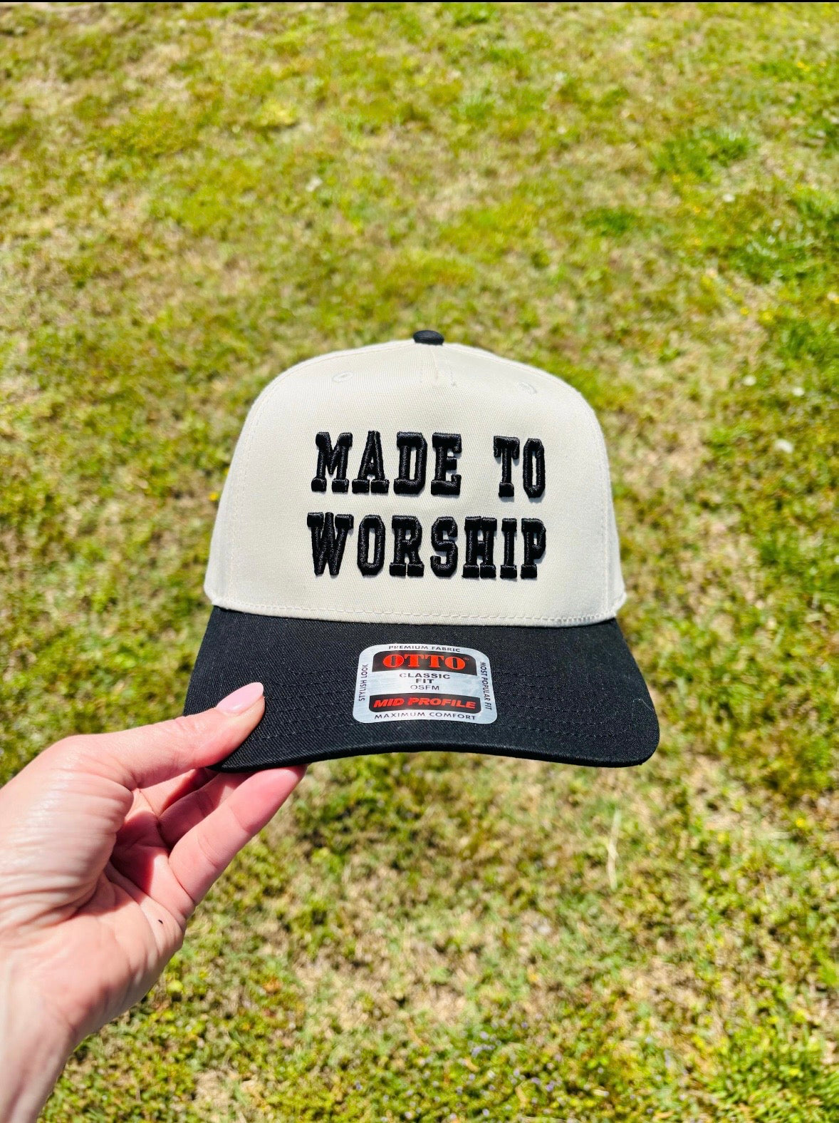 Made To Worship 3D Puff Any Color Embroidery SnapBack Hat Ball Cap