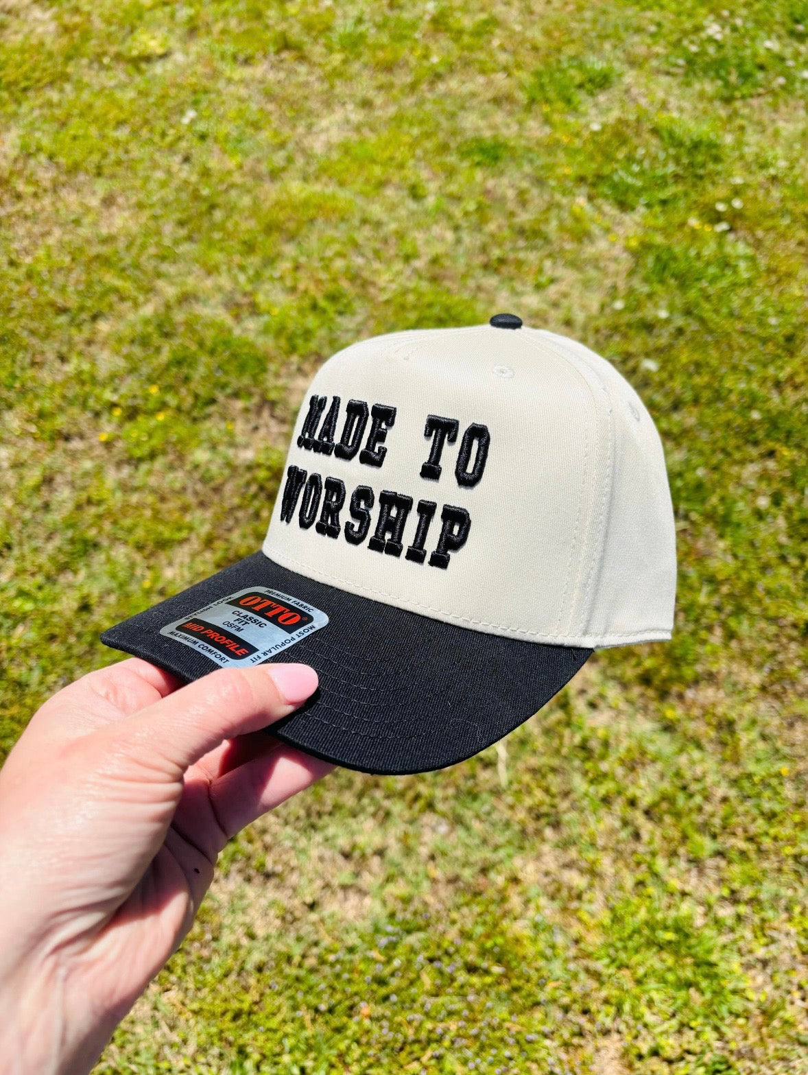 Made To Worship 3D Puff Any Color Embroidery SnapBack Hat Ball Cap