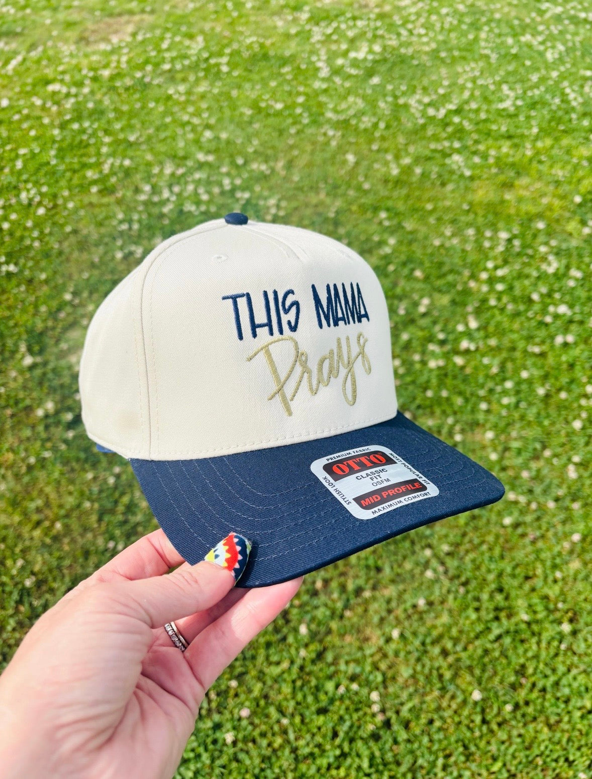 This Mama Prays Ball Cap Adjustable Snap Back