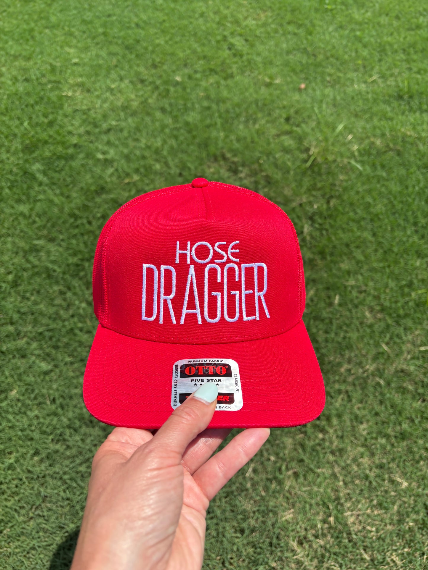 Hose Dragger Custom Embroidered Trucker Hat