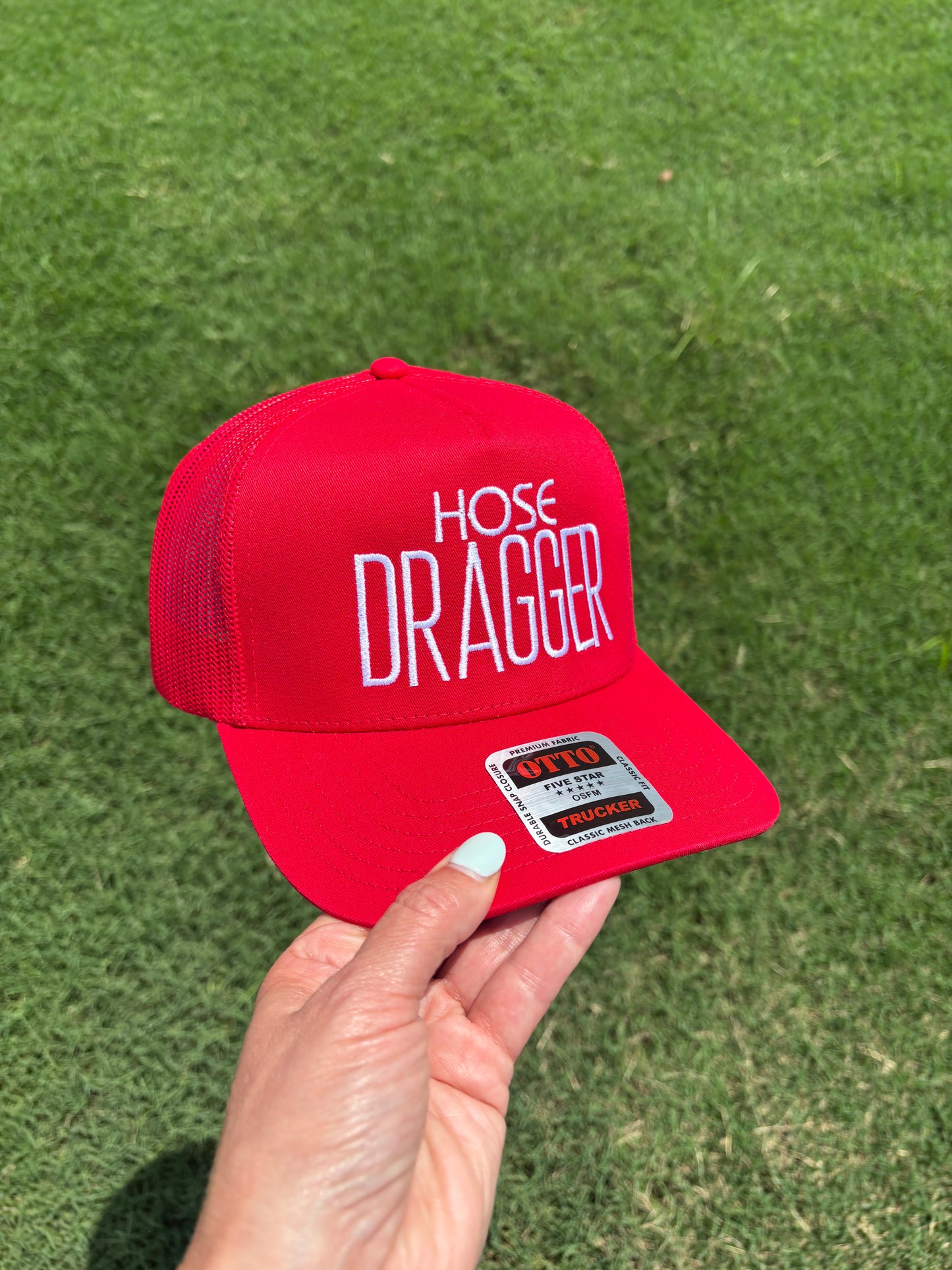 Hose Dragger Custom Embroidered Trucker Hat