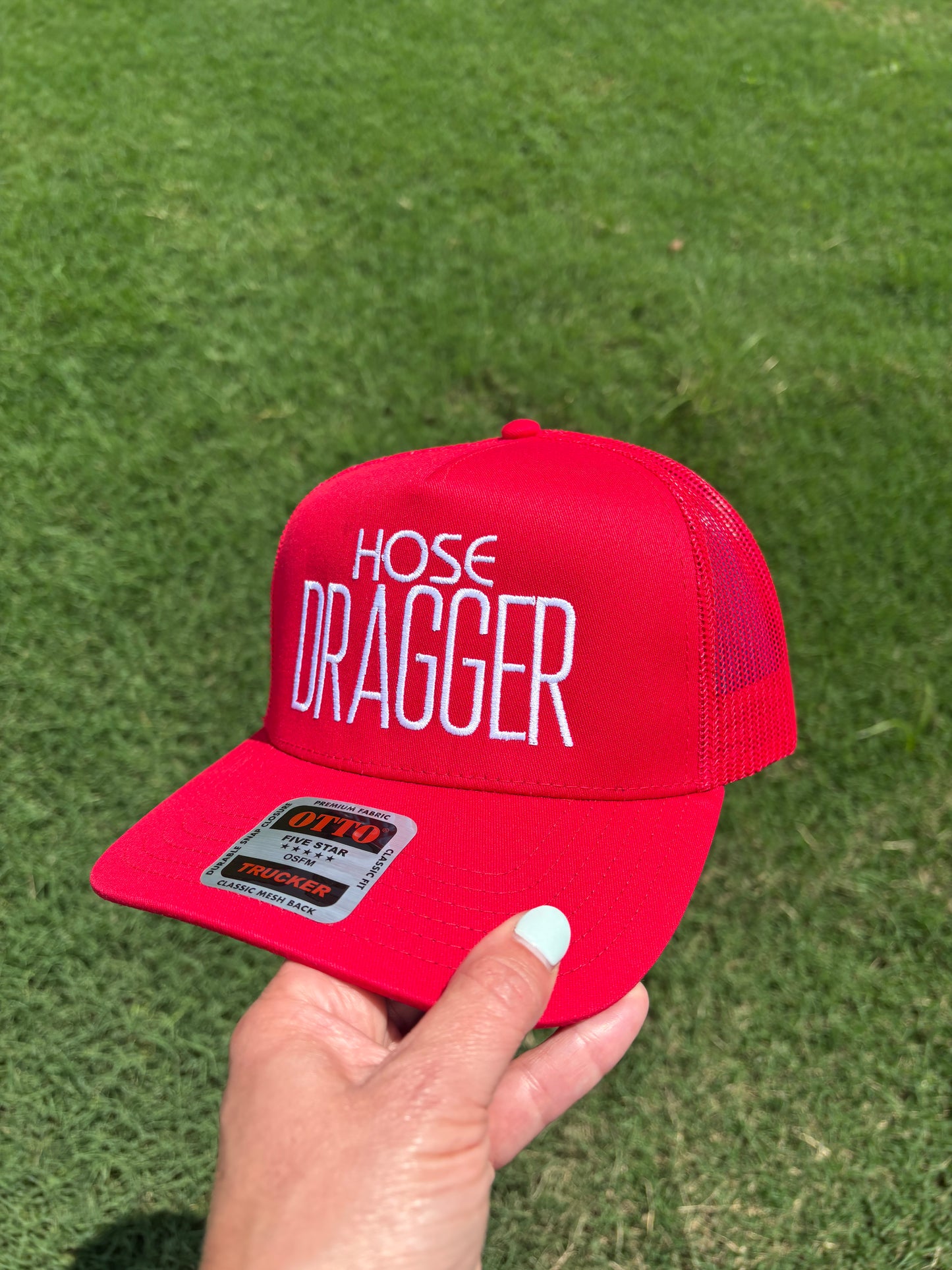 Hose Dragger Custom Embroidered Trucker Hat