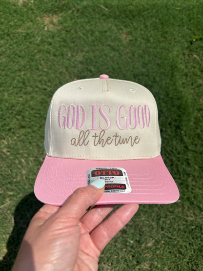 God is Good All the Time Ball Cap Adjustable Snap Back