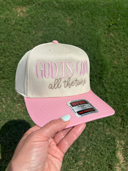God is Good All the Time Ball Cap Adjustable Snap Back