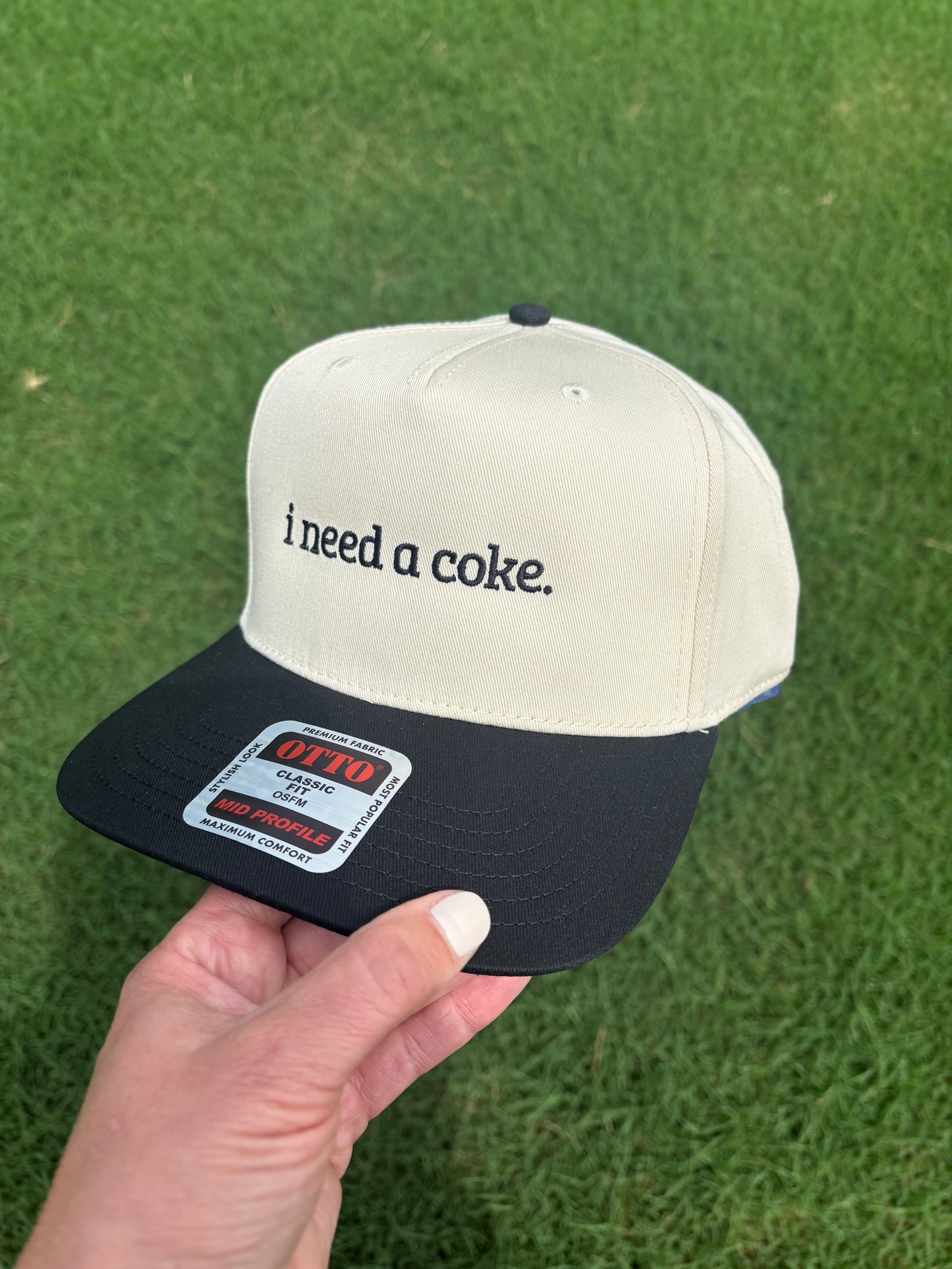 I Need a Coke Trucker Hat with Adjustable Snap Back