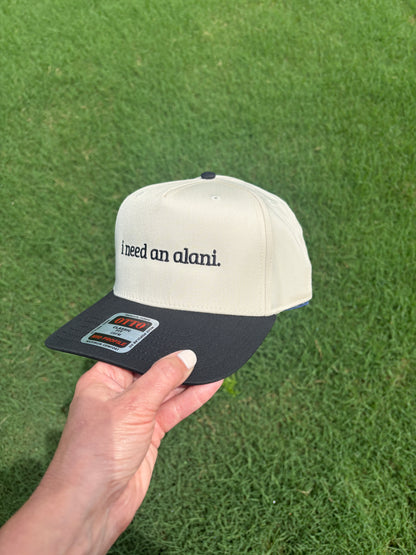 I Need an Alani Trucker Hat with Adjustable Snap Back