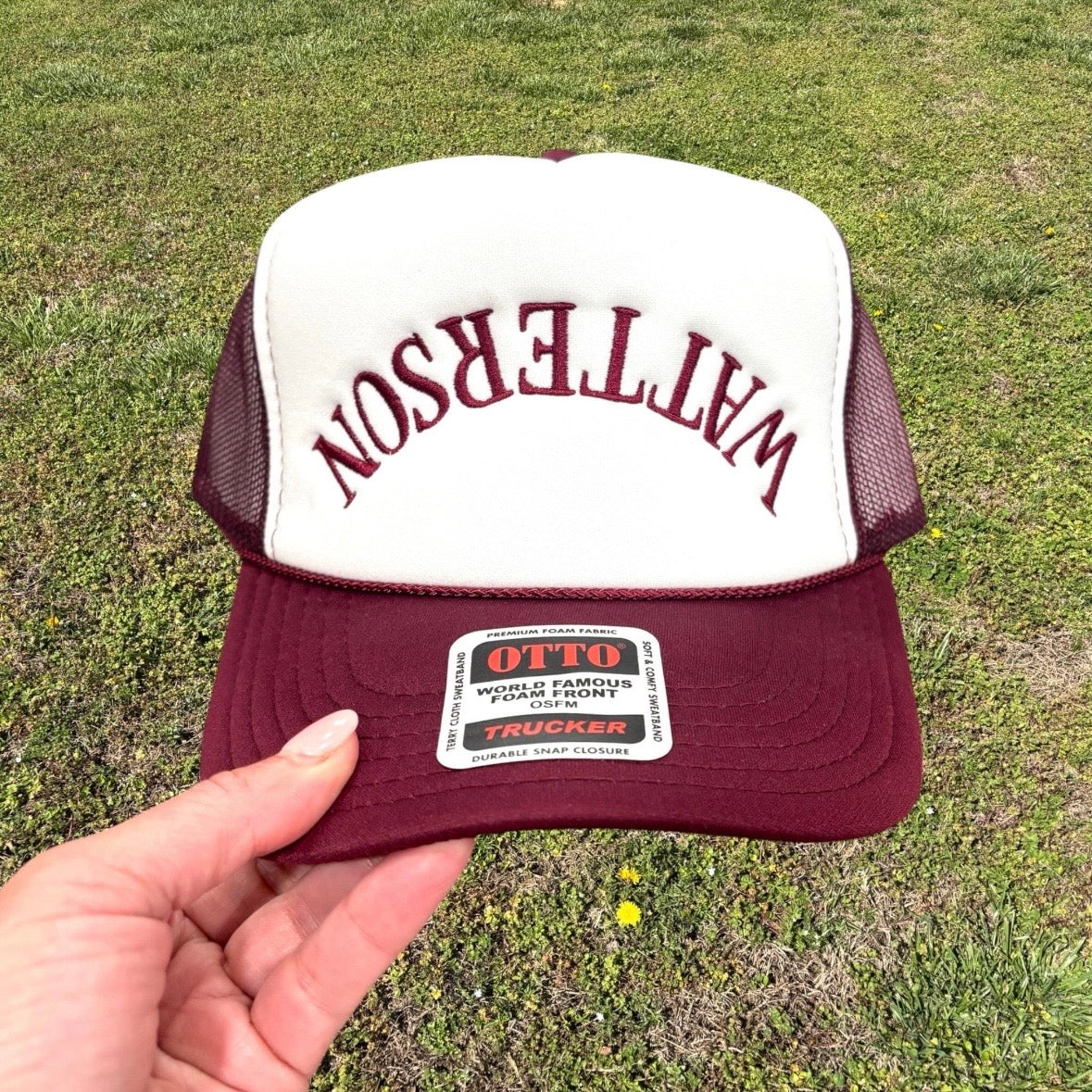 Custom Upside Down Backward Any Text War Eagle SnapBack Ball Cap