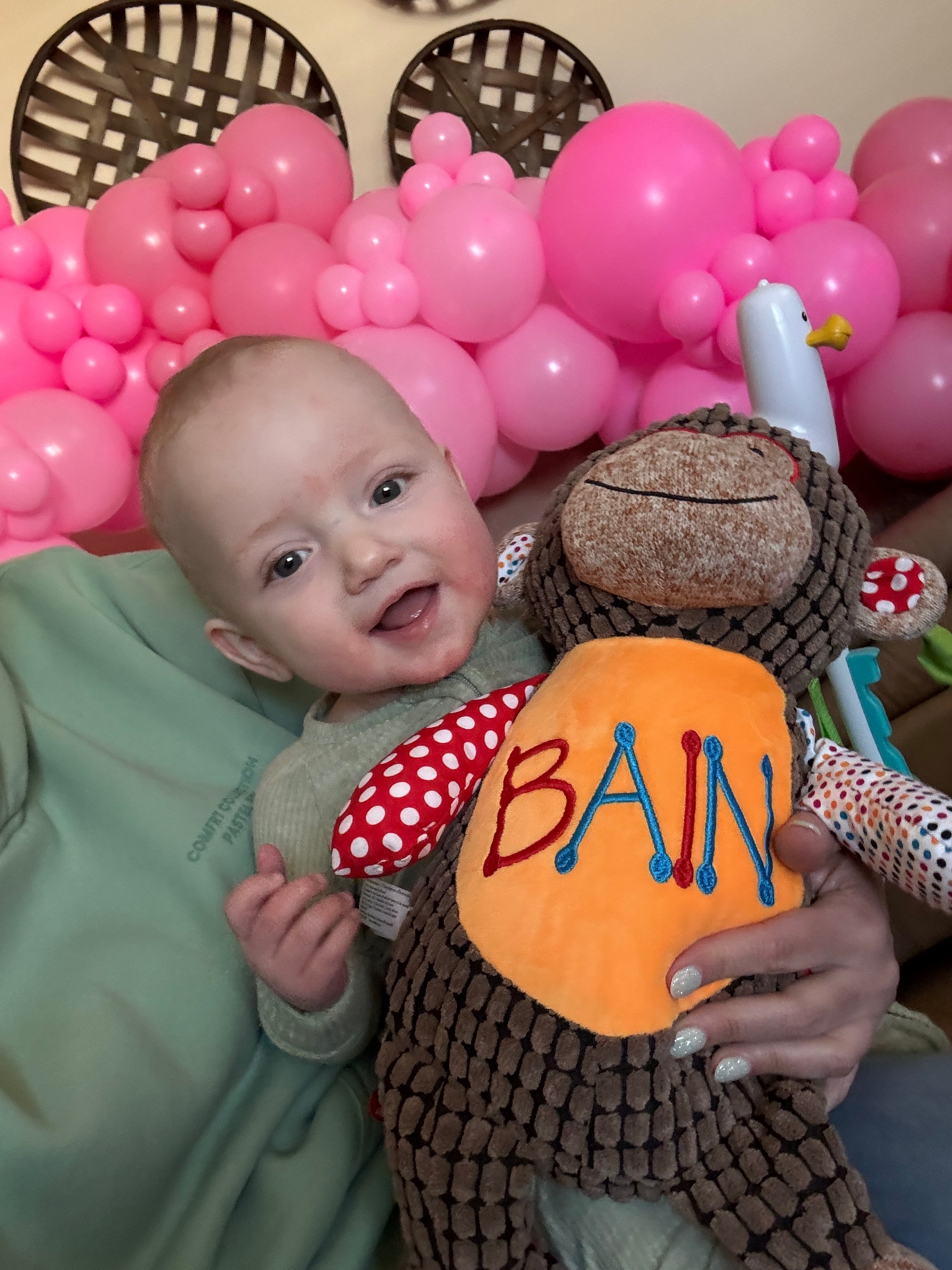 Cubbies Sensory Monkey Your Name Custom Embroidered