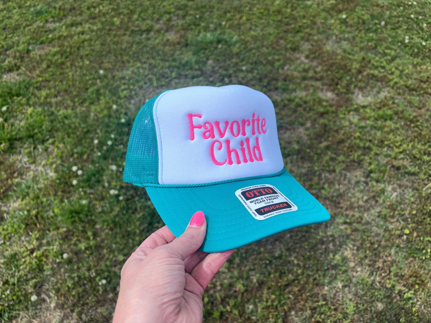 Favorite Child Foam Front Trucker Hat with Adjustable Snap Back
