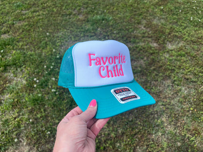 Favorite Child Foam Front Trucker Hat with Adjustable Snap Back
