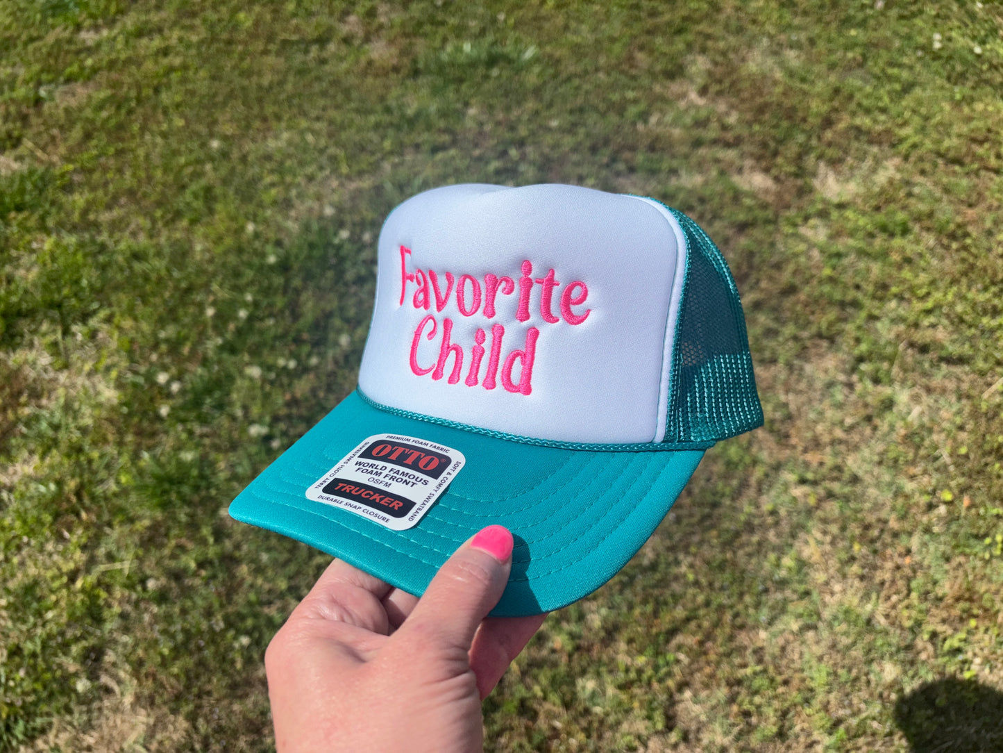 Favorite Child Foam Front Trucker Hat with Adjustable Snap Back