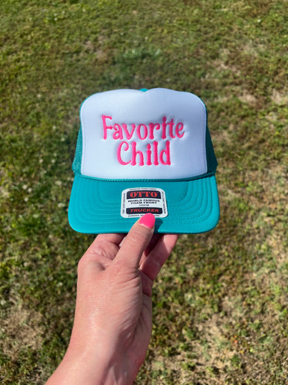 Favorite Child Foam Front Trucker Hat with Adjustable Snap Back