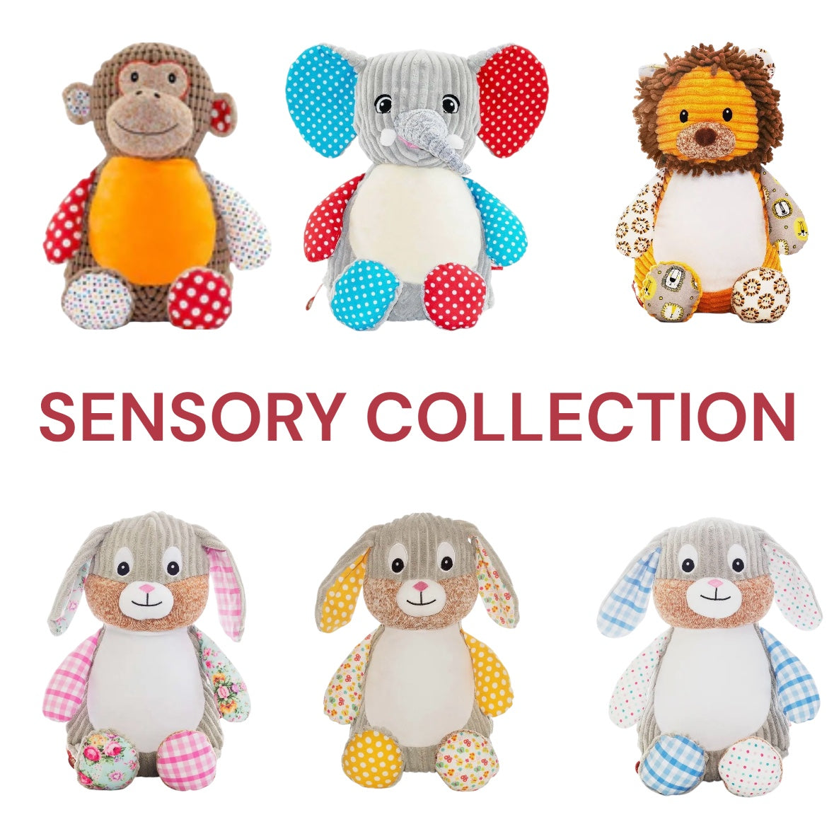 Cubbies Sensory Monkey Your Name Custom Embroidered