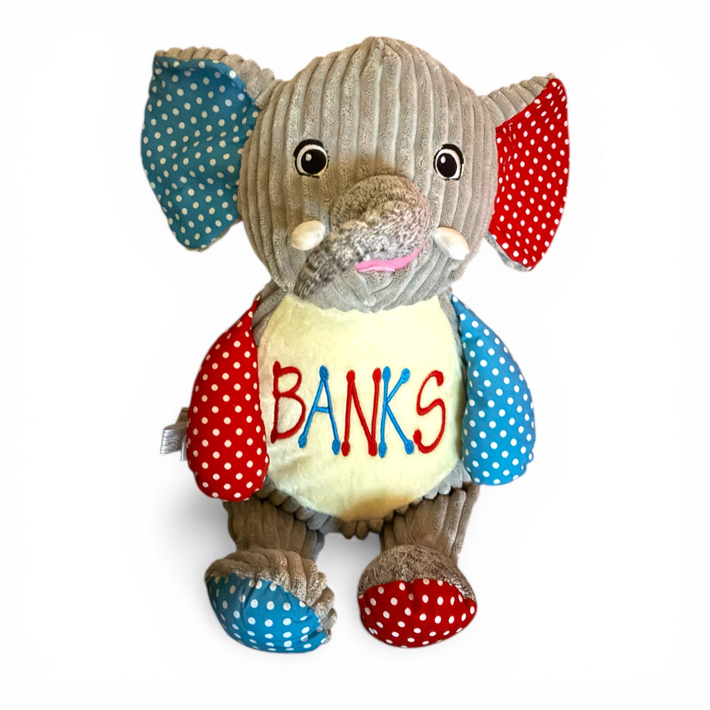Cubbies Sensory Elephant Your Name Custom Embroidered