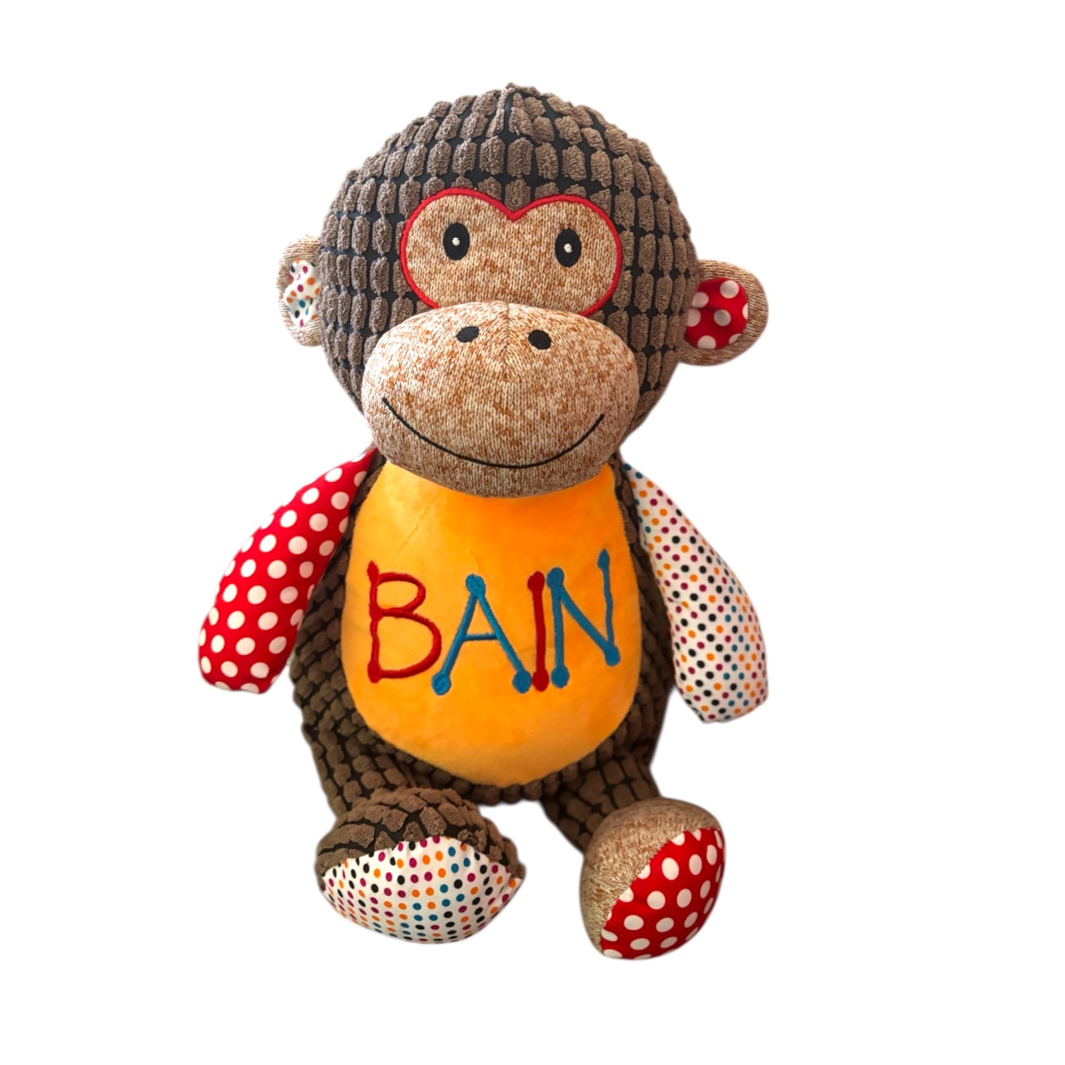 Cubbies Sensory Monkey Your Name Custom Embroidered