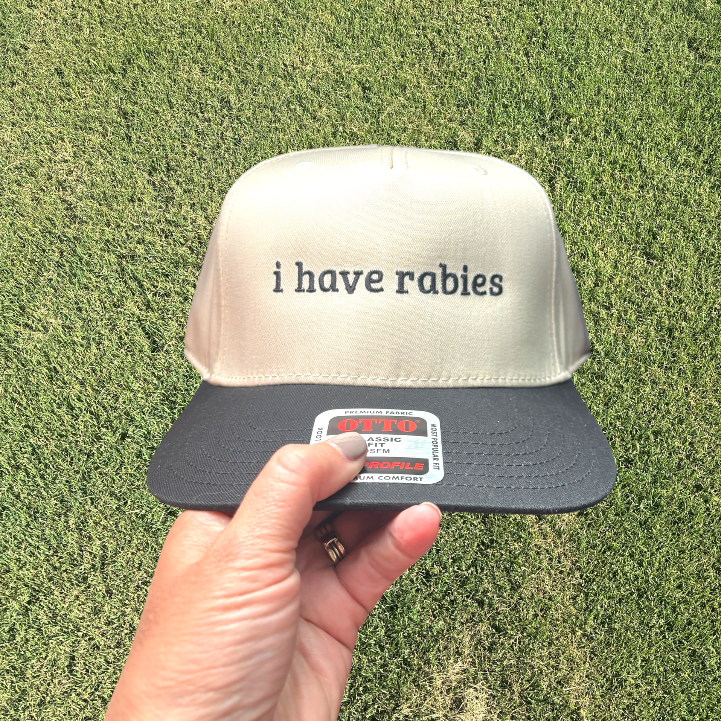 I Have Rabies Trucker Hat with Adjustable Snap Back