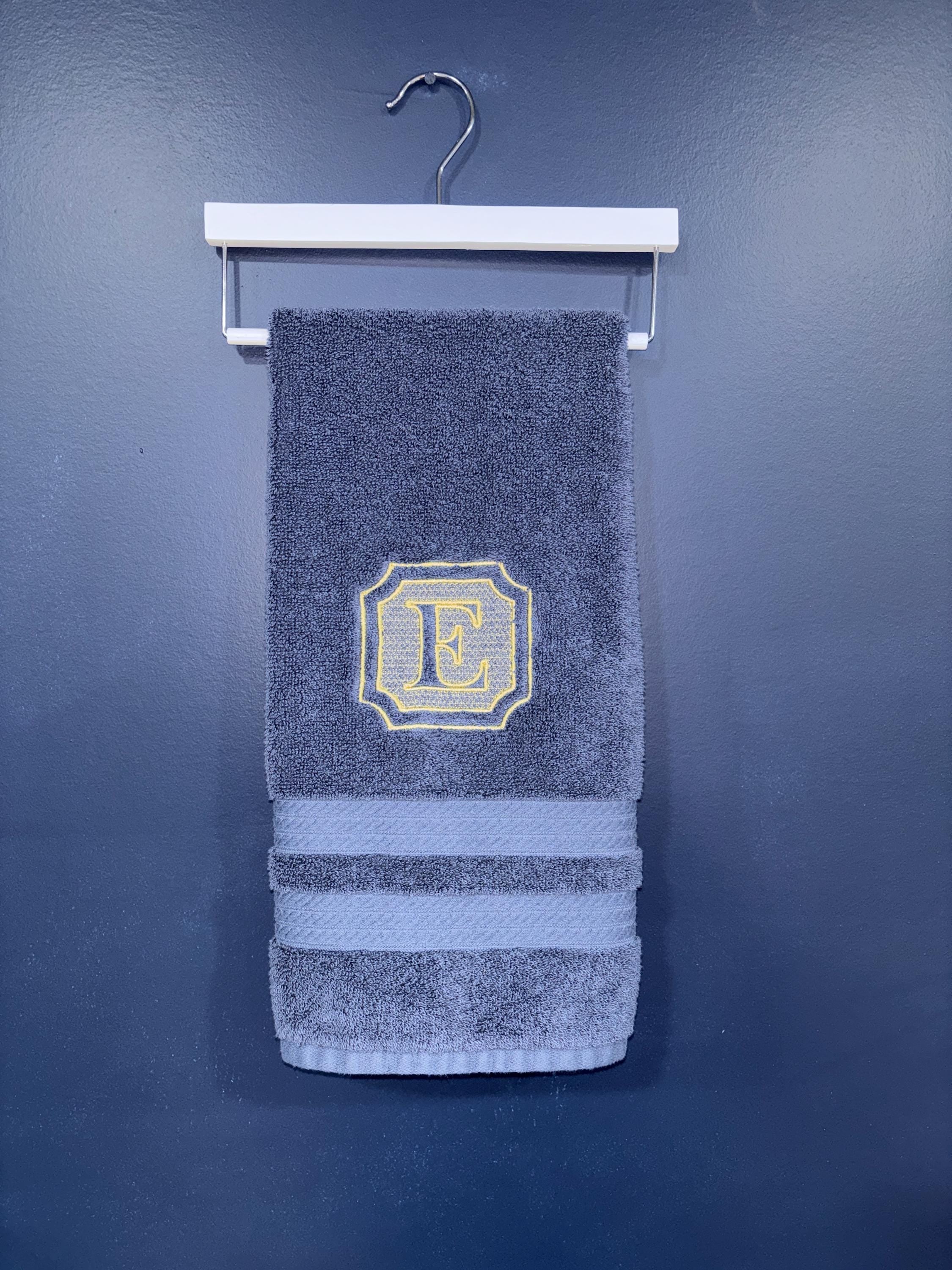 Monogram Letter Embroidered Towel or Towel Set Perfect Personalized Wedding Gift Embroidered Wedding Gift Bridal Shower Gift