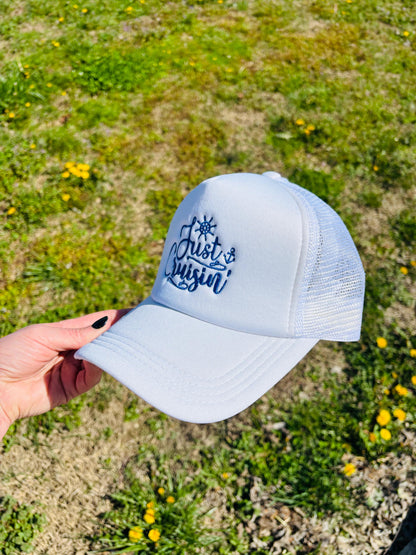 Just Cruising Foam Front Trucker Cap with Adjustable Snap Back