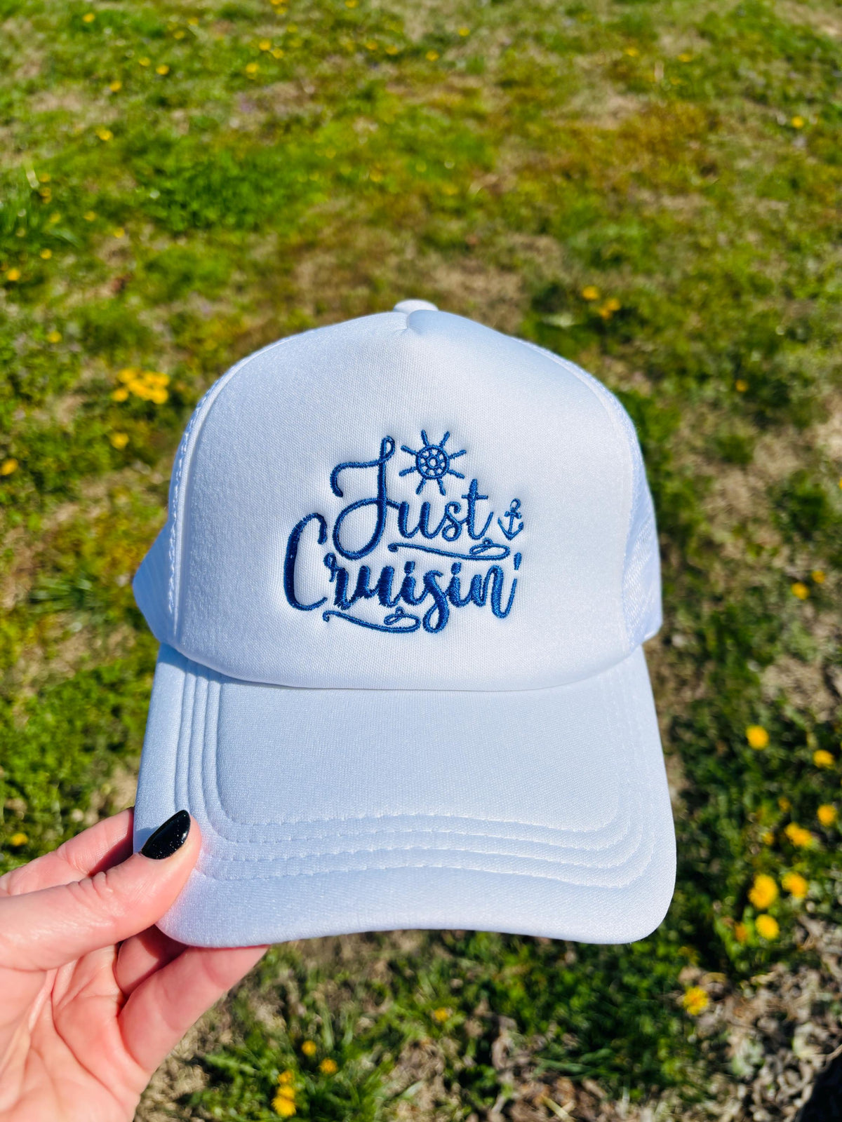 Just Cruising Foam Front Trucker Cap with Adjustable Snap Back