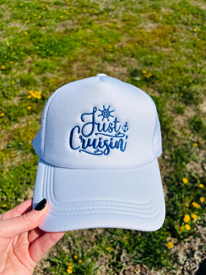 Just Cruising Foam Front Trucker Cap with Adjustable Snap Back