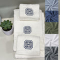Monogram Letter Embroidered Towel or Towel Set Perfect Personalized Wedding Gift Embroidered Wedding Gift Bridal Shower Gift