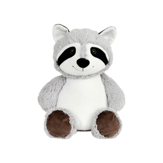 Cubbies Personalized Raccoon Stuffed Animal with Removable Cover Custom Embroidered Name on Belly