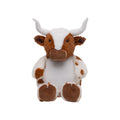 Cubbies Personalized Texas Longhorn Cow Stuffed Animal with Removable Cover Custom Embroidered Name on Belly