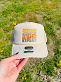 Sunrise Sunburn Sunset Repeat Foam Front Trucker Hat with Adjustable Snap Back