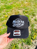 Master Baiter Fishing Hat Embroidered Foam Front Rope Trucker Hat with Adjustable Snap Back
