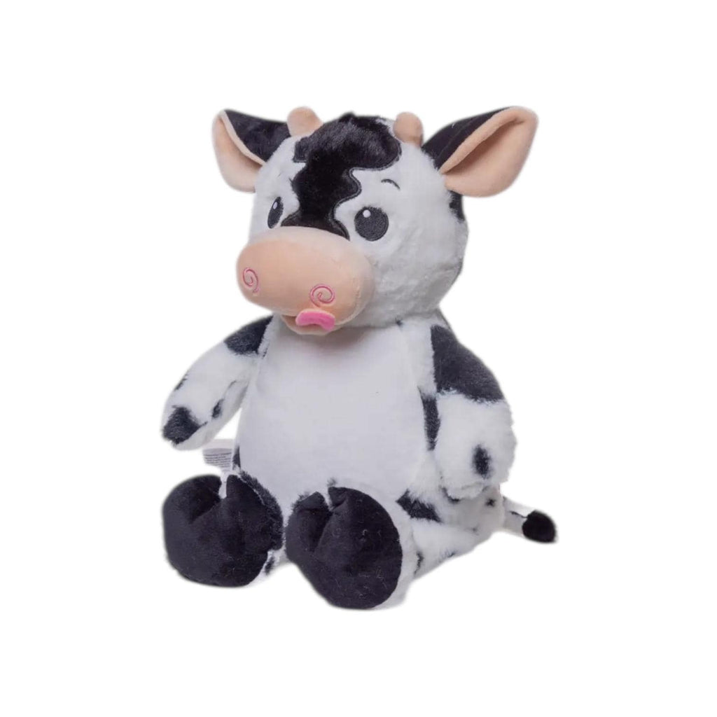 Cubbies Personalized Holstein Cow Stuffed Animal with Removable Cover Custom Embroidered Name on Belly