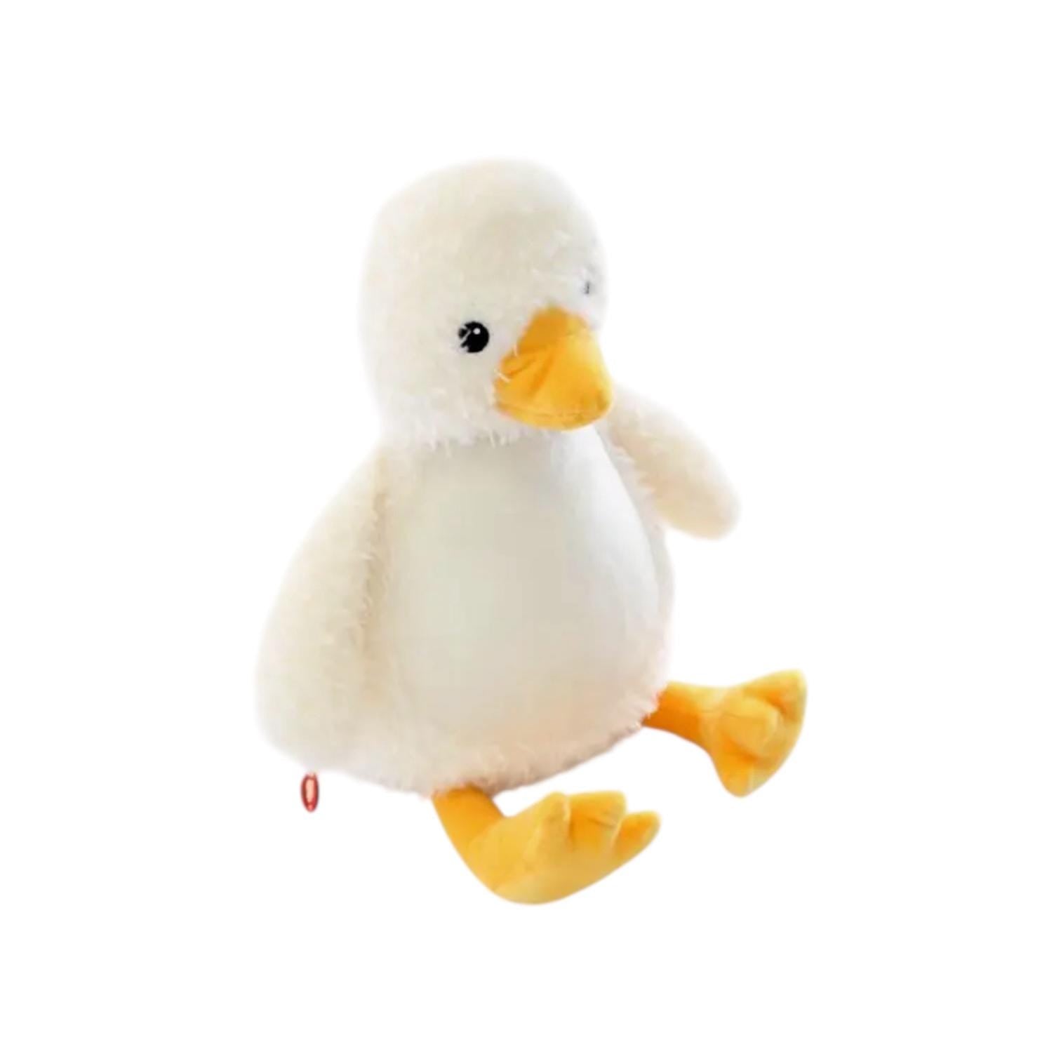 Cubbies Personalized Duckling Stuffed Animal with Removable Cover Custom Embroidered Name on Belly