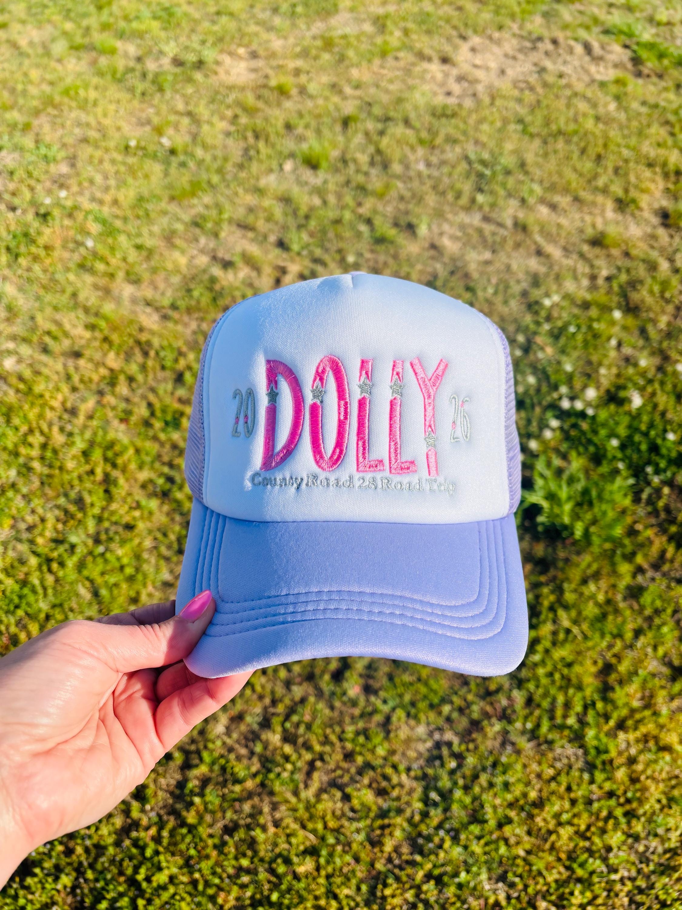 Choose Your Hat Style Dolly Trucker Hat with Adjustable Snap Back
