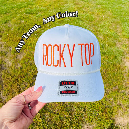 Custom - Any Team Any Color - Rocky Top SnapBack Trucker Hat Ball Cap