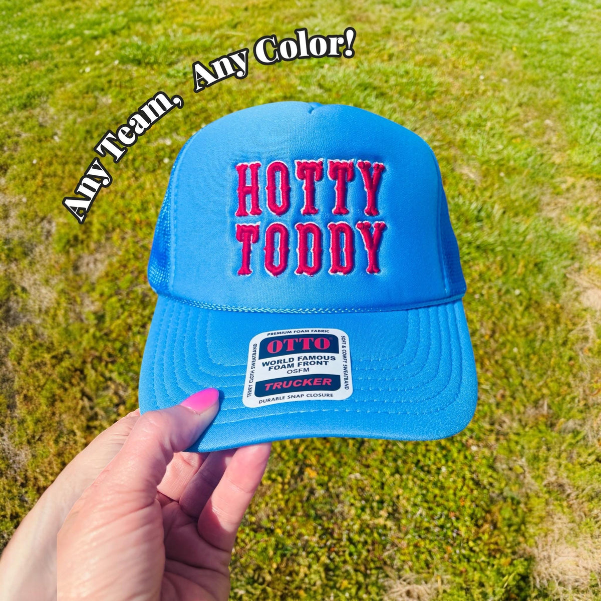 Custom 3D Puff Embroidery Trucker Hat  Any Team, Any Color SnapBack Ball Cap