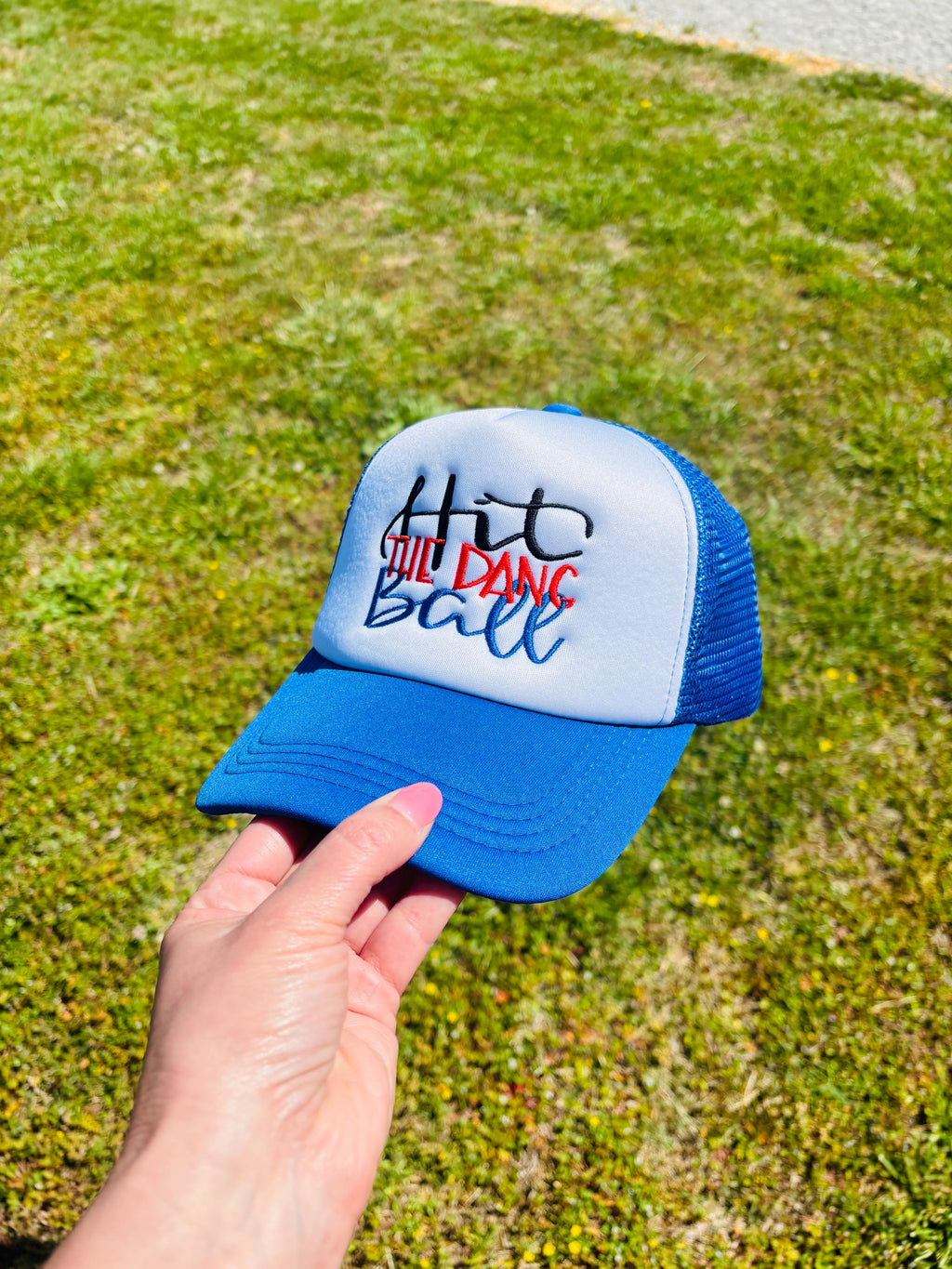 Your Color Choice Hit The Dang Ball SnapBack Trucker Hat Ball Cap